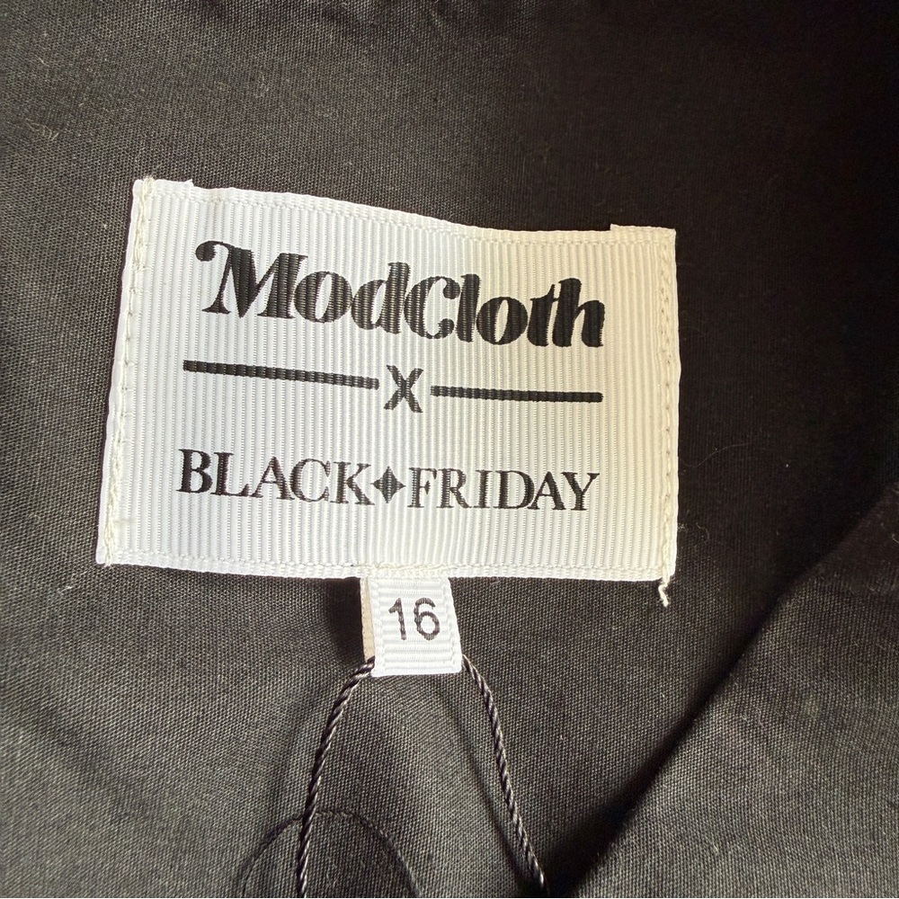 ModCloth x Black Friday Groovin' Graveyard A-Line Dress 16 - Picture 2 of 9